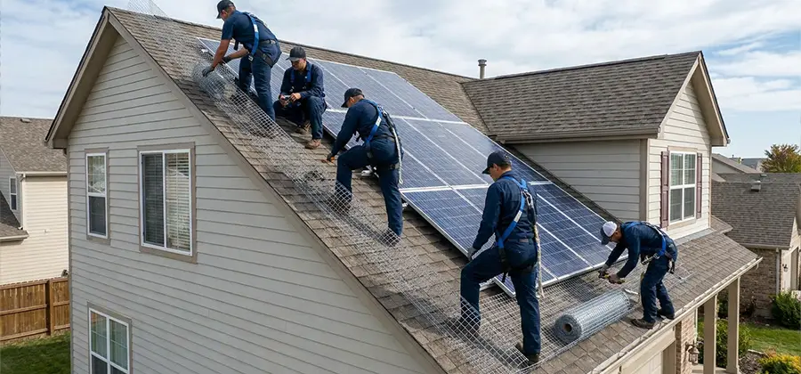 Pigeon Wire for Solar Panels in Amarillo